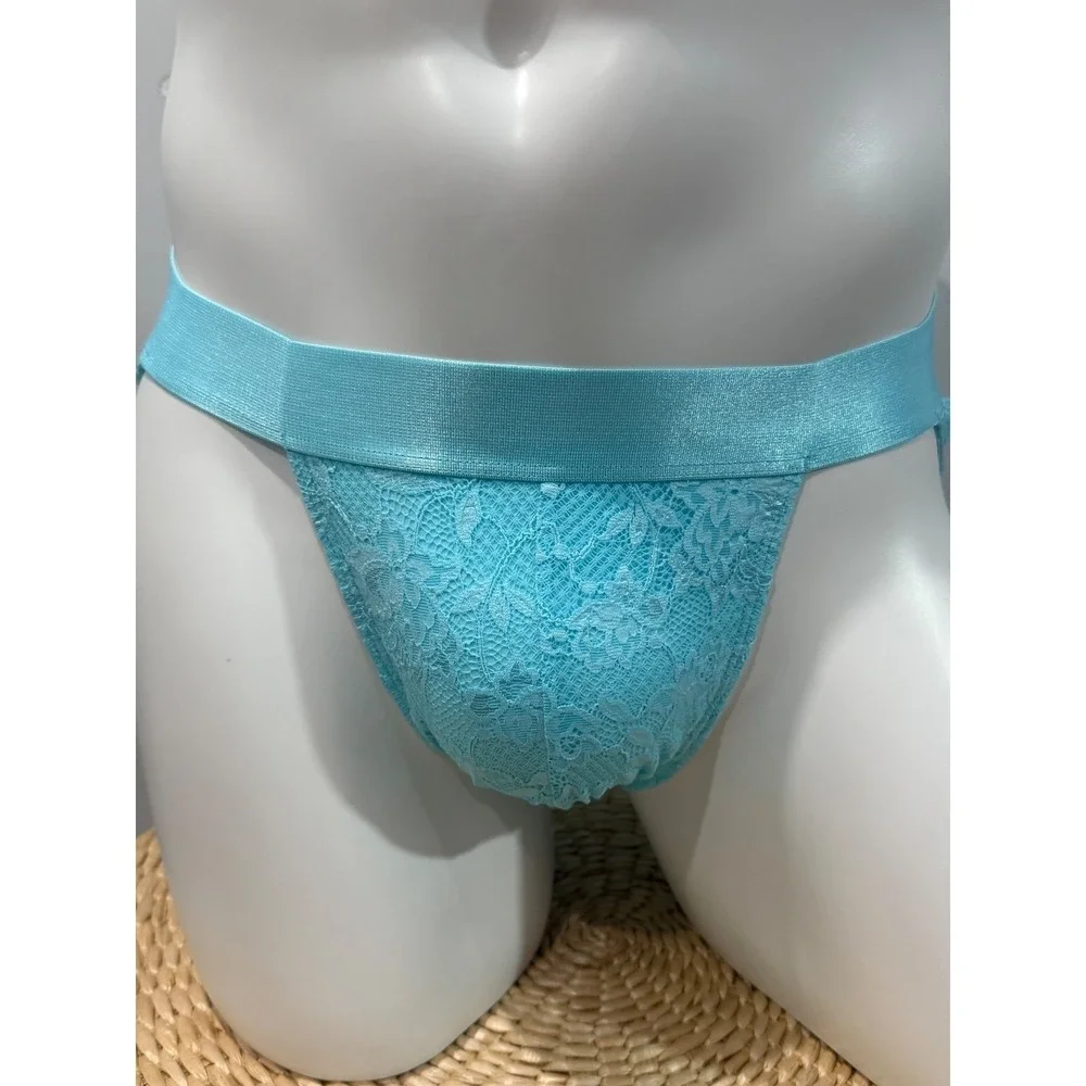 Cosabella Men's Luxury Lace Sports Brief Maldives Blue M New With Tags